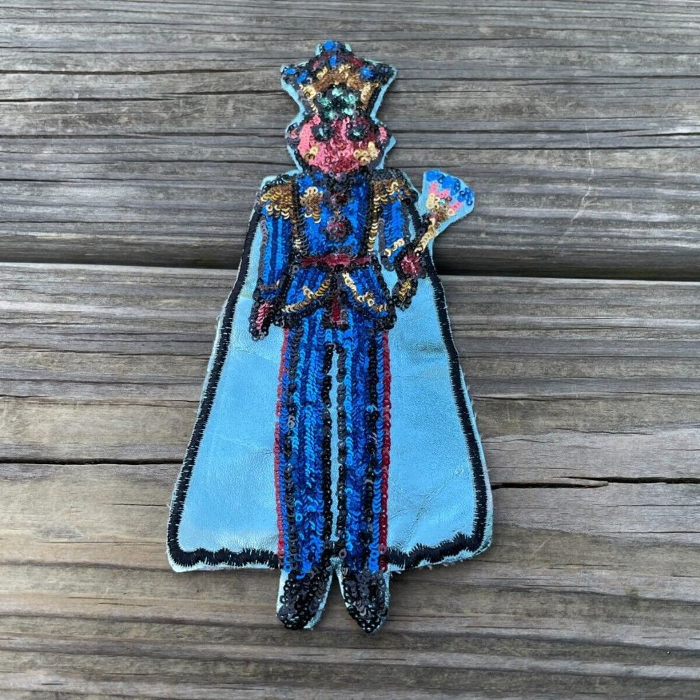 Joker Patch Sequin Embroidery Iron On Patches for Jacket Clothes Craft